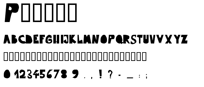 Pummel font