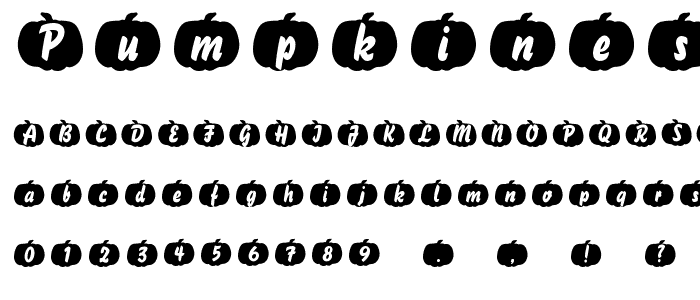 Pumpkinese font