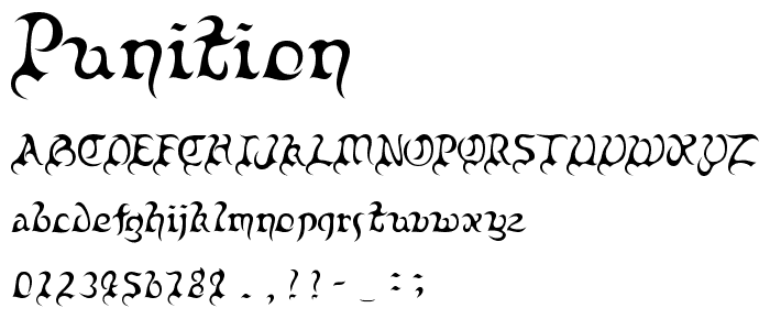 Punition font