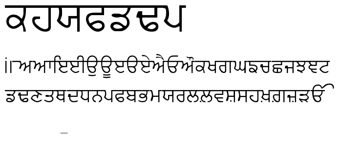 Punjabi font