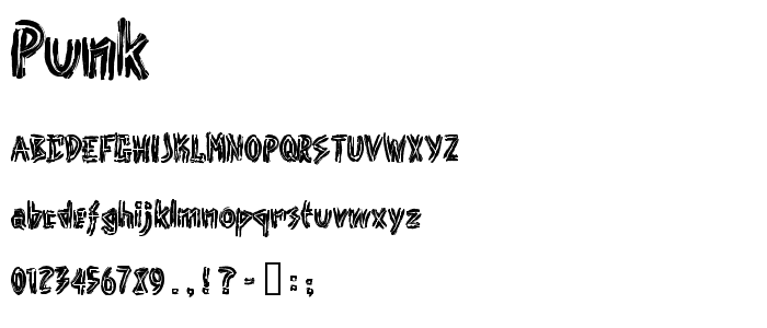 Punk font