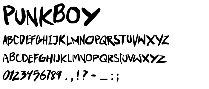 Punkboy font