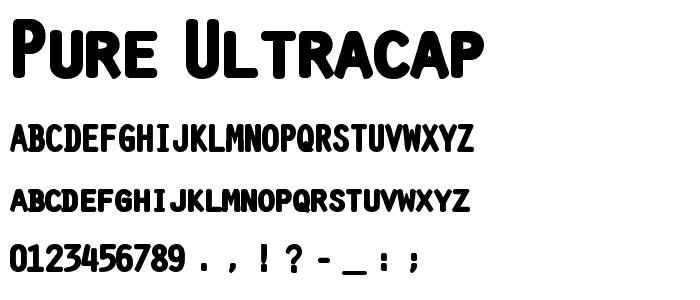 Pure-UltraCap font