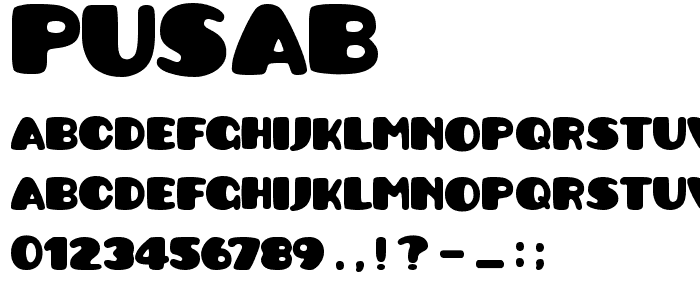 Pusab font