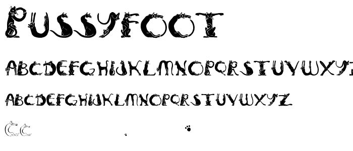 Pussyfoot font