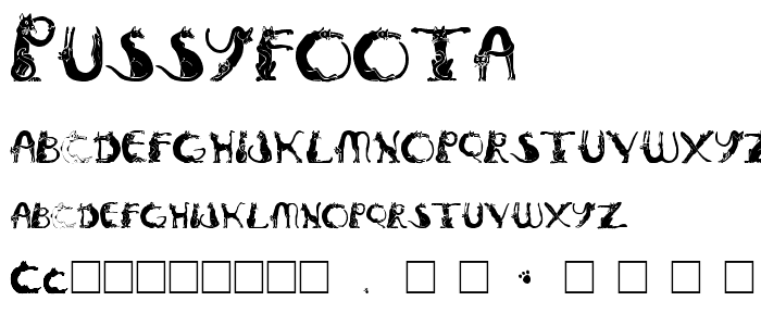 PussyfootA font