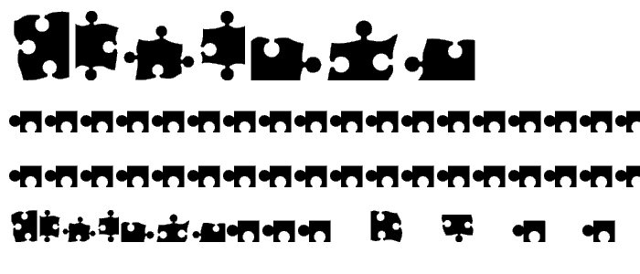 Puzzle font