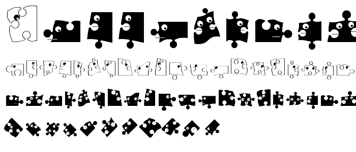 PuzzleParts font