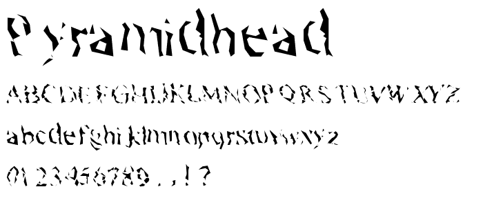 Pyramidhead font