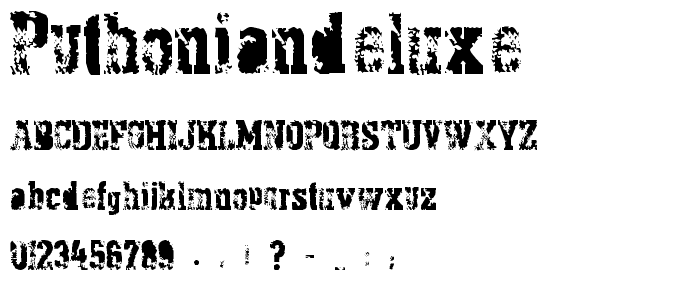 PythonianDeluxe font