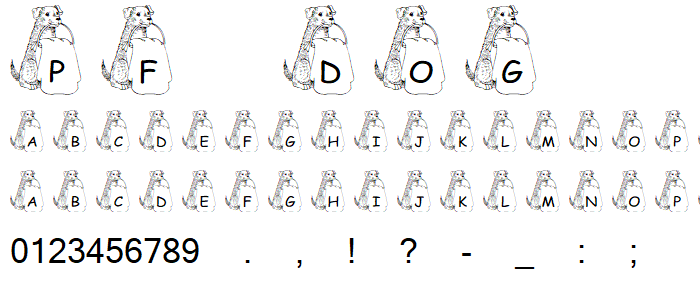 pf_dog1 font