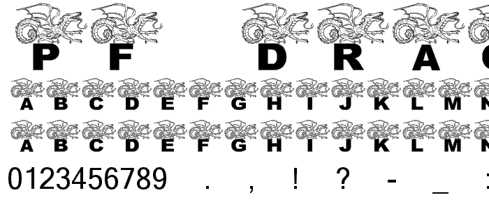 pf_dragon flying font