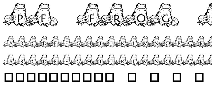 pf_frog_sitting font