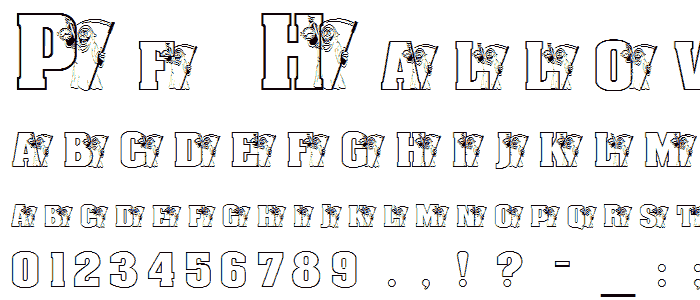 pf_halloween_AachenOutline font