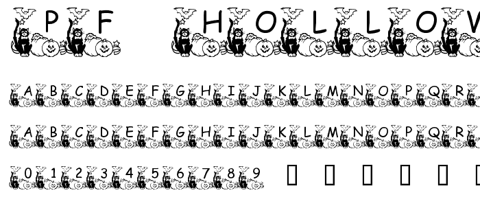 pf_holloween2 font