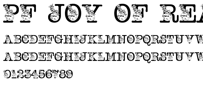 pf_joy_of_reading font