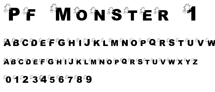 pf_monster 1 font
