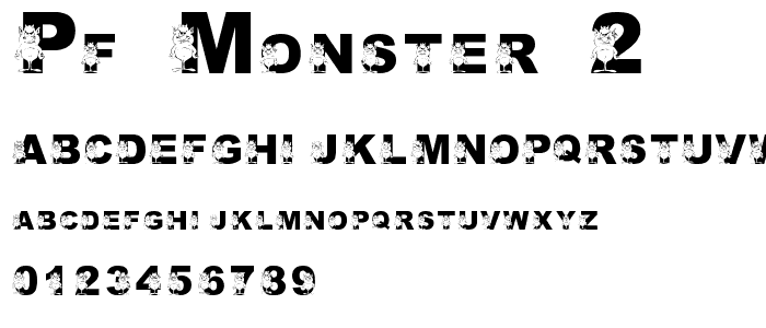 pf_monster-2 font