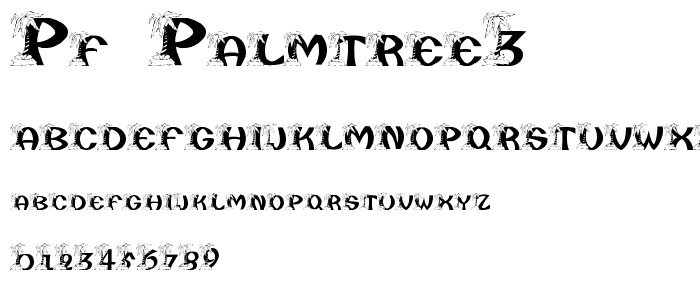 pf_palmtree3 font