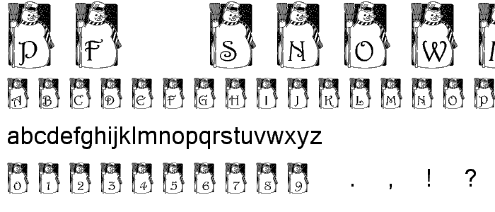 pf_snowman1 font