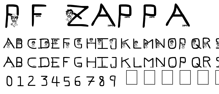 pf_zappa font