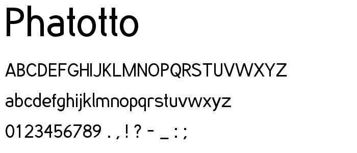 phatOtto font