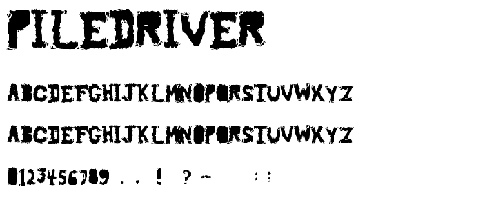 piledriver font