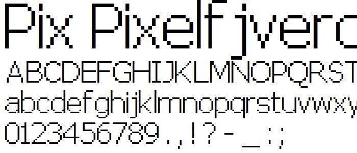 pix PixelFJVerdana12pt font