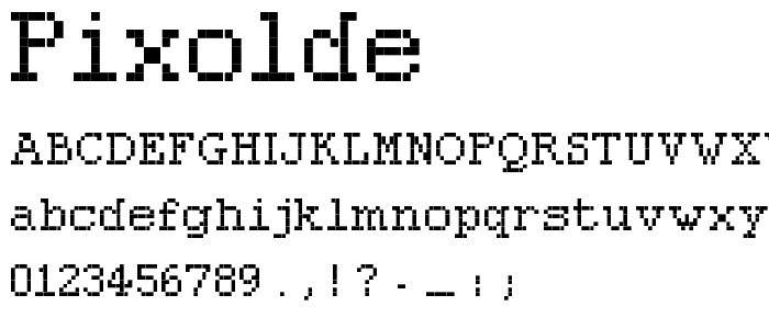 pixolde font