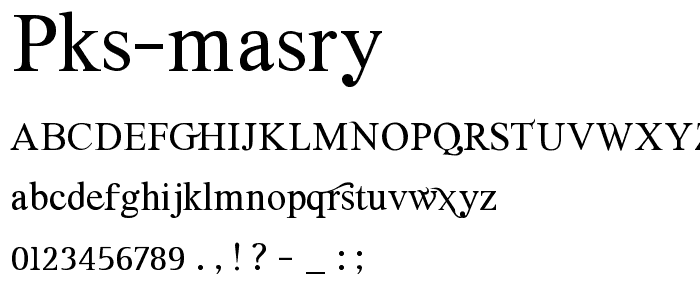 pks-masry font