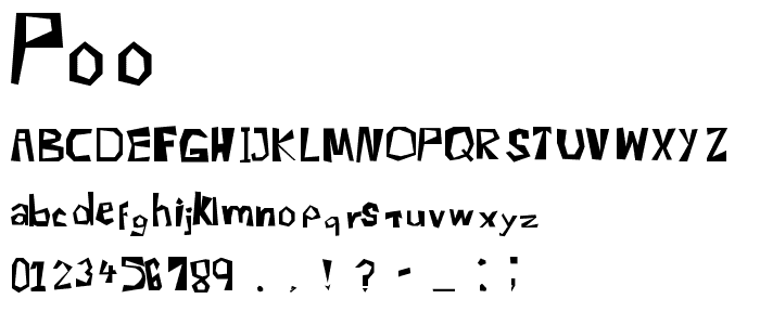 poo font