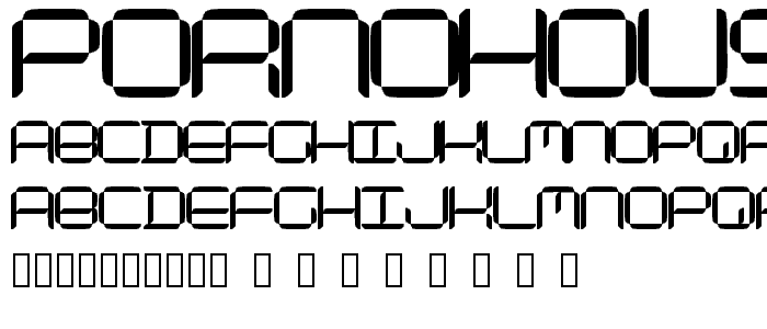 pornohouse font