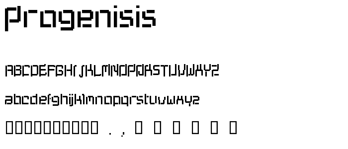 progenisis font