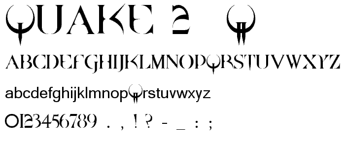 QUAKE2 font