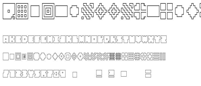 QUBE HOLLOW THIN font