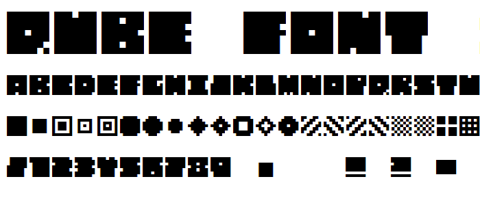 QUBE font