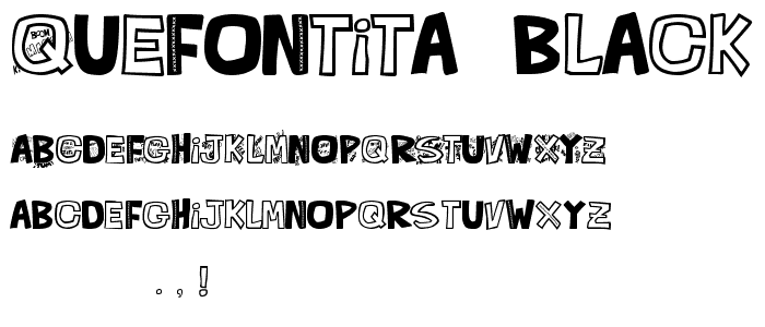 QUEFONTita_-Black font
