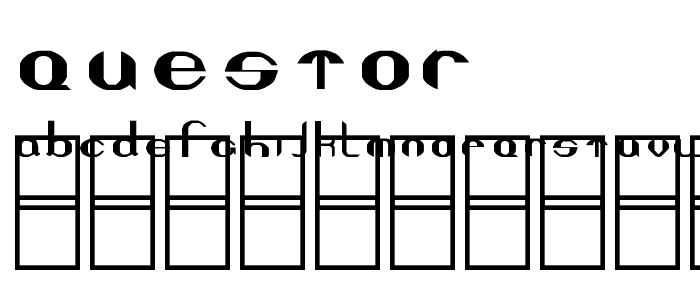 QUESTOR font