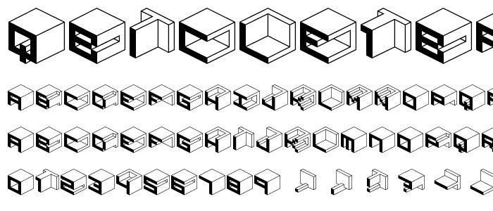 Qbicle1BRKMK font