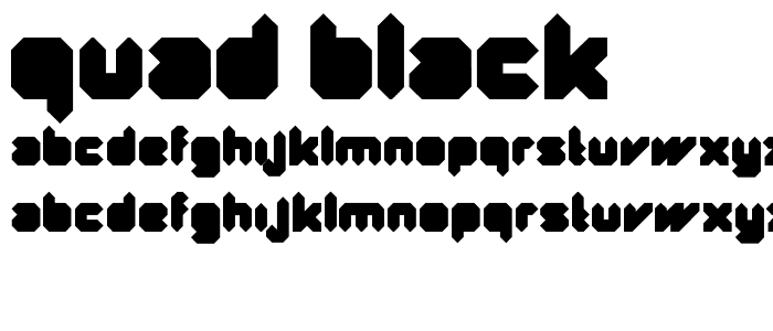 Quad Black font