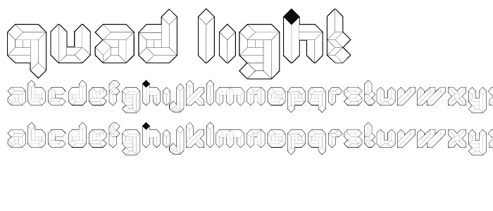 Quad Light font