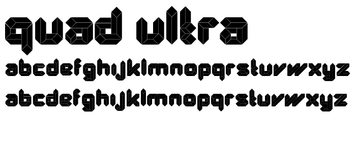 Quad Ultra font