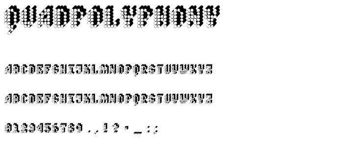QuadPolyphony font