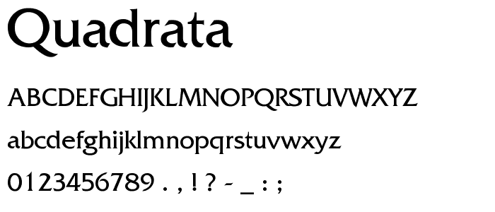 Quadrata font