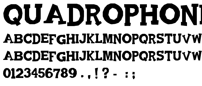 Quadrophonic font