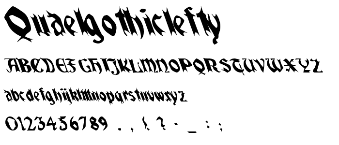 QuaelGothicLefty font