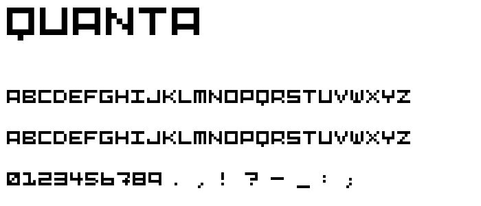 Quanta font