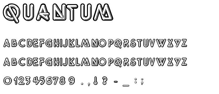 Quantum font