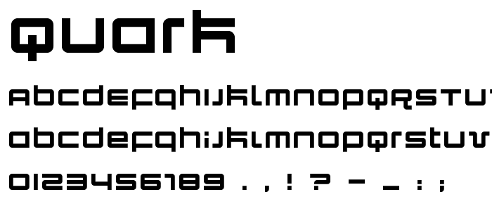 Quark font
