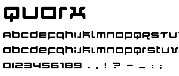 Quarx font